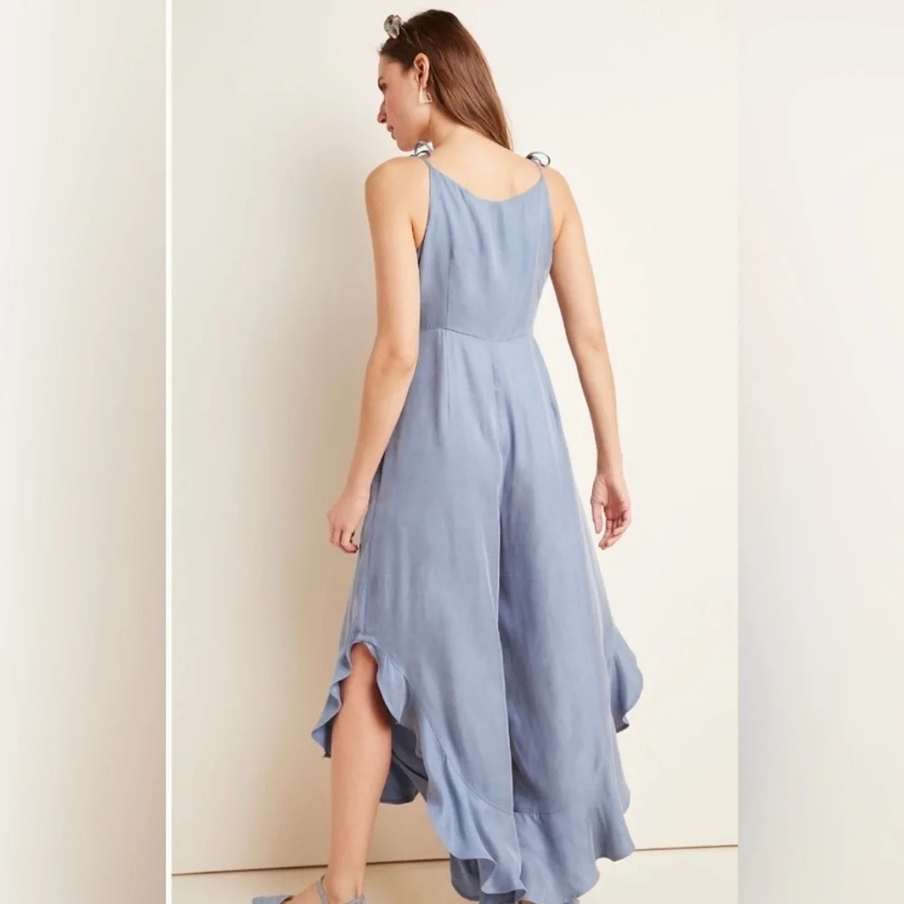 Anthropologie blue jumpsuit, NWT - Picture 2 of 6